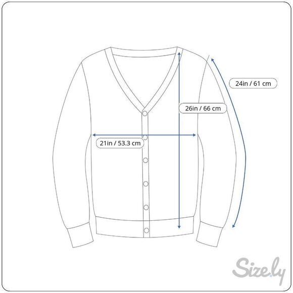 Tiara Cardigan Sweater Blue Small Winter Christmas - Picture 8 of 8